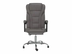 Clicnbuy Silla de oficina reclinable cuero sintético