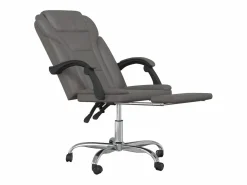 Clicnbuy Silla de oficina reclinable cuero sintético