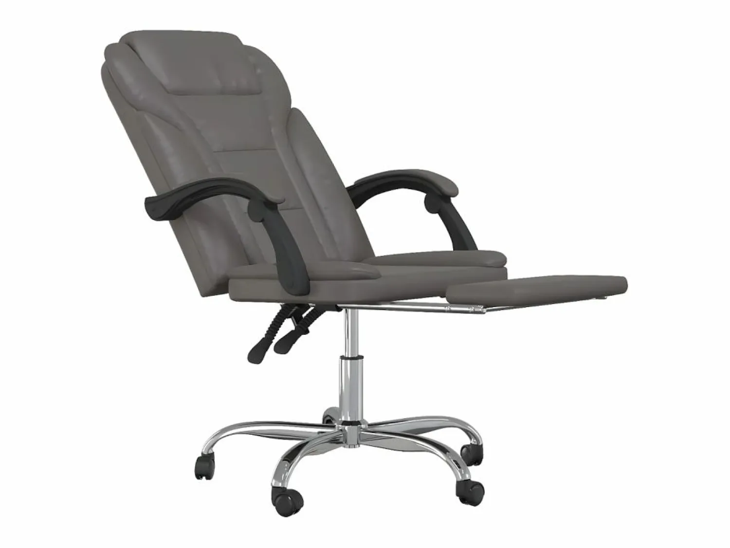 Clicnbuy Silla de oficina reclinable cuero sintético