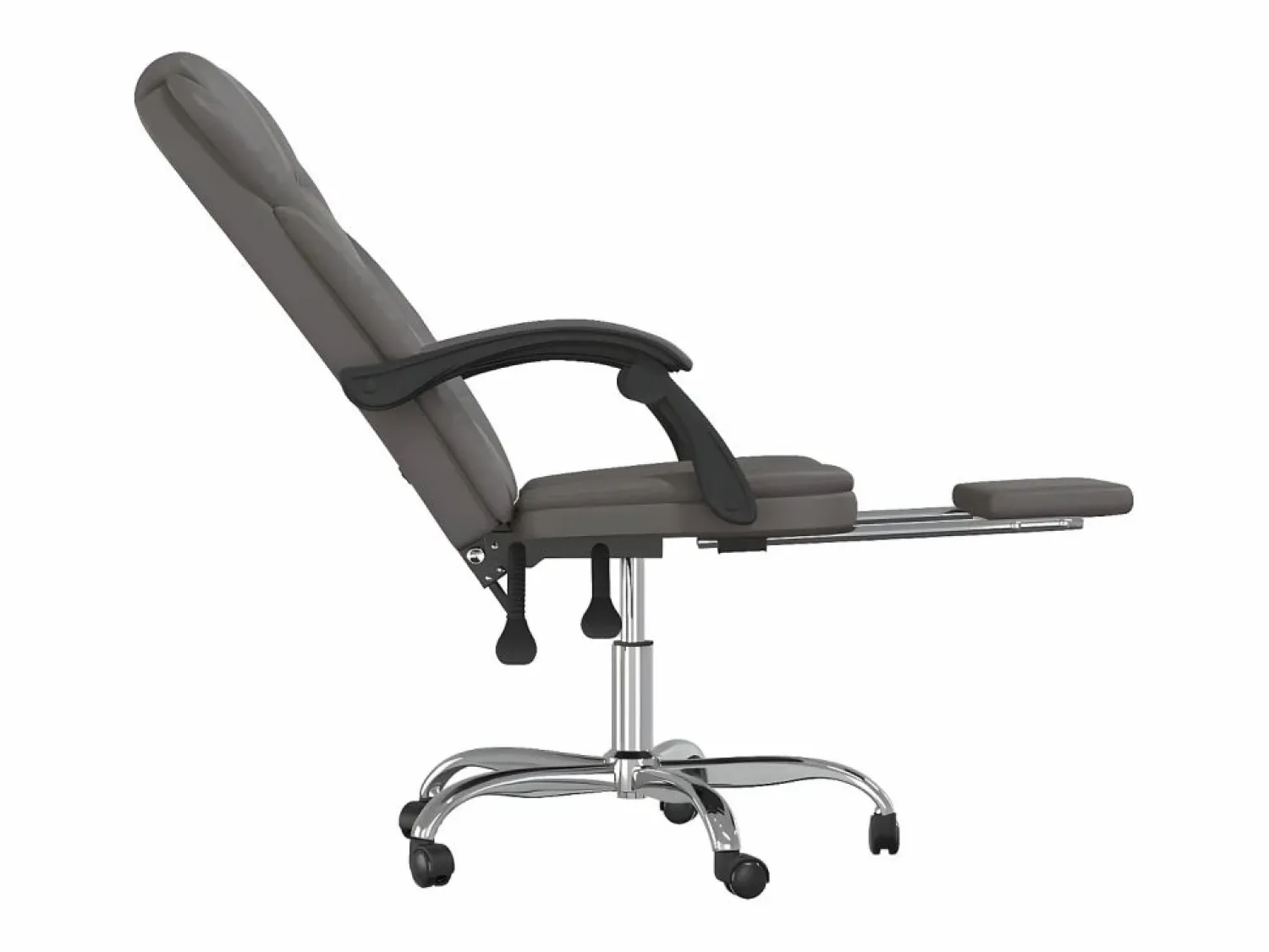 Clicnbuy Silla de oficina reclinable cuero sintético
