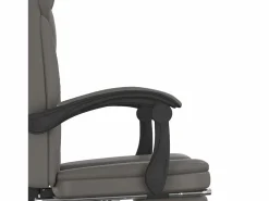Clicnbuy Silla de oficina reclinable cuero sintético