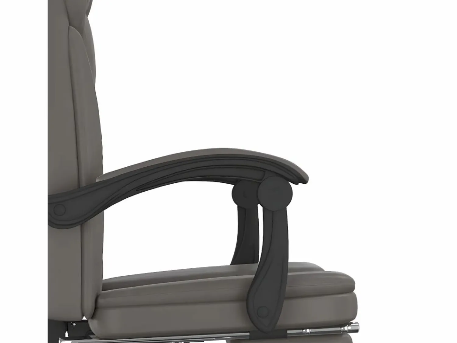 Clicnbuy Silla de oficina reclinable cuero sintético