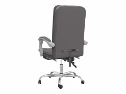 Clicnbuy Silla de oficina reclinable cuero sintético