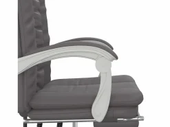 Clicnbuy Silla de oficina reclinable cuero sintético