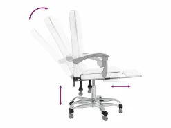 Discount Silla de oficina reclinable masaje cuero sintético Silla De Oficina
