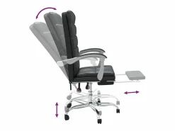 Online Silla de oficina reclinable cuero sintético Silla De Oficina