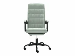 Online Clicnbuy Silla de oficina reclinable de terciopelo claro Gris
