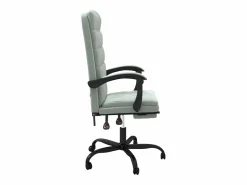 Online Clicnbuy Silla de oficina reclinable de terciopelo claro Gris