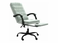 Online Clicnbuy Silla de oficina reclinable de terciopelo claro Gris