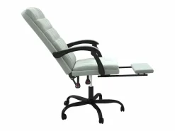 Online Clicnbuy Silla de oficina reclinable de terciopelo claro Gris