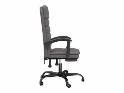 Online Clicnbuy Silla de oficina reclinable masaje cuero sintético Gris