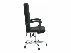 Clicnbuy Silla de oficina reclinable cuero sintético