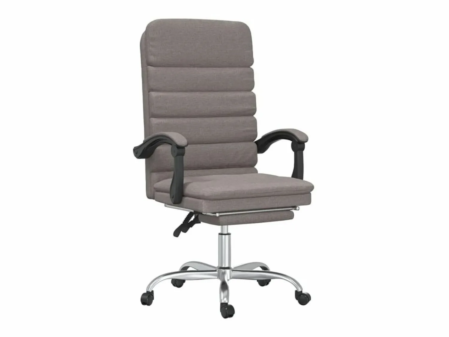 Discount Clicnbuy Silla de oficina reclinable con masaje tela gris taupé Topo