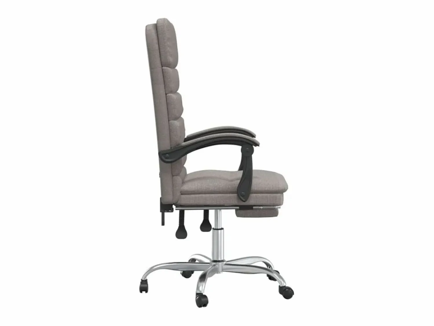 Discount Clicnbuy Silla de oficina reclinable con masaje tela gris taupé Topo