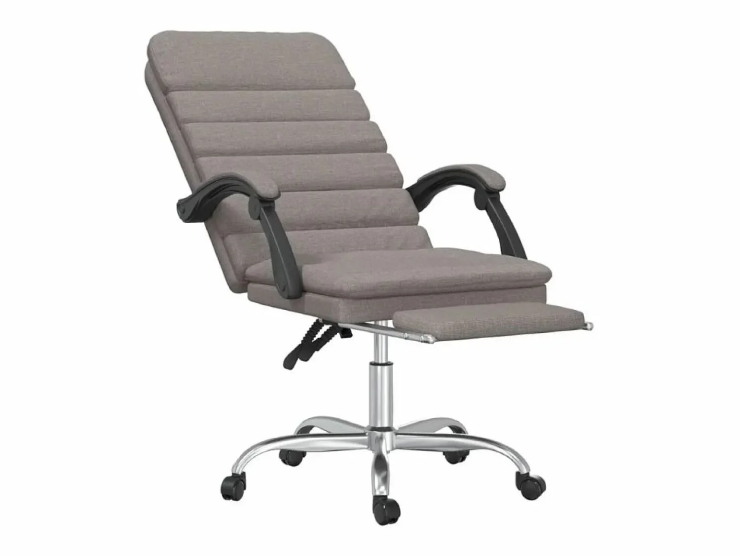 Discount Clicnbuy Silla de oficina reclinable con masaje tela gris taupé Topo