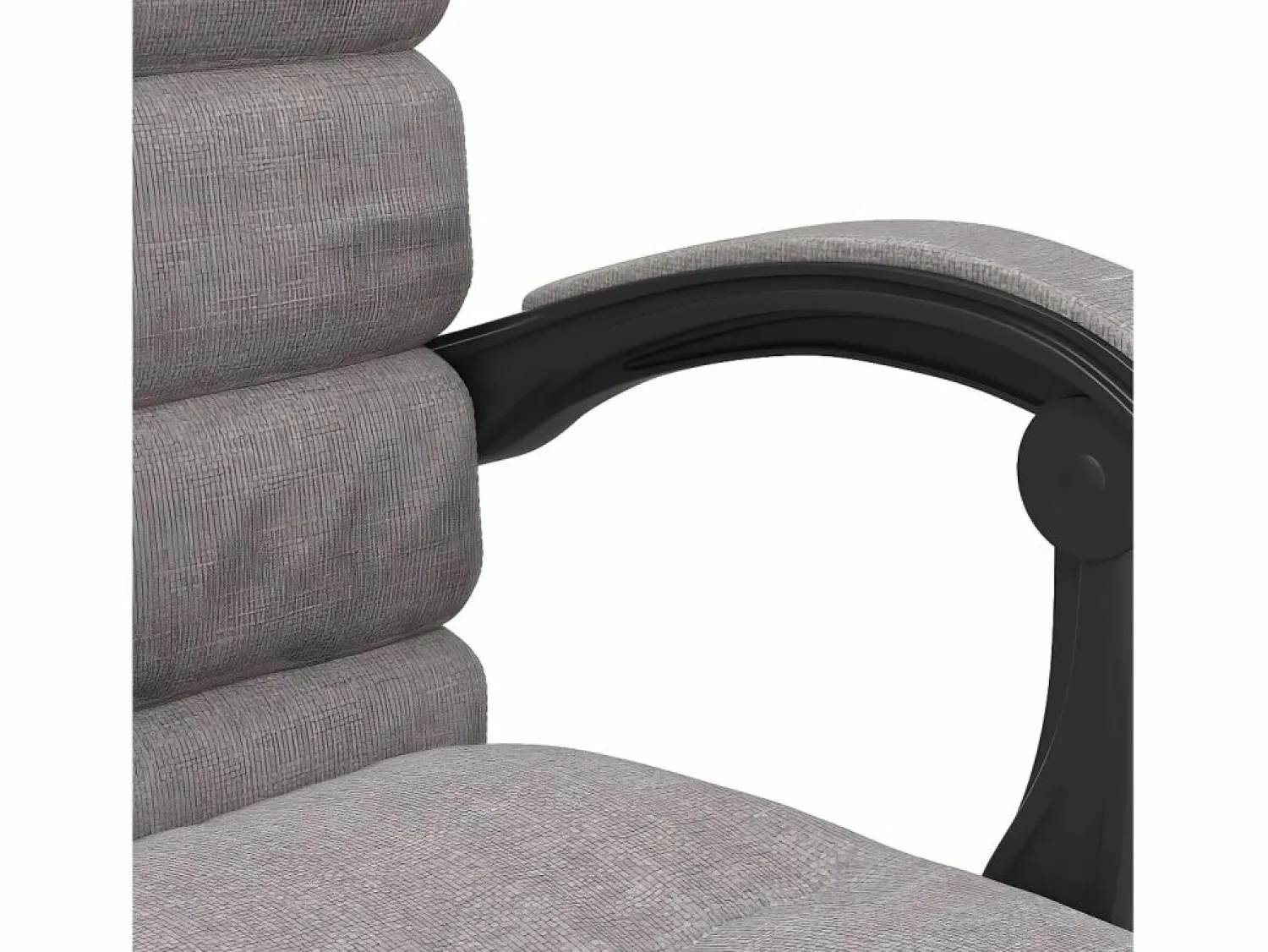 Discount Clicnbuy Silla de oficina reclinable con masaje tela gris taupé Topo