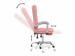 Sale Silla de oficina reclinable masaje cuero sintético Silla De Oficina