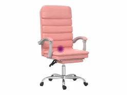 Sale Silla de oficina reclinable masaje cuero sintético Silla De Oficina