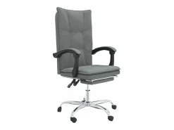 Clearance Silla de oficina reclinable de tela oscuro Silla De Oficina