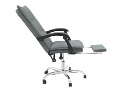 Clearance Silla de oficina reclinable de tela oscuro Silla De Oficina