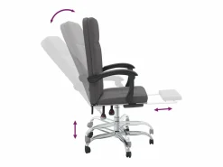 Hot Silla de oficina reclinable cuero sintético Silla De Oficina