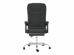 Clicnbuy Silla de oficina reclinable masaje cuero sintético