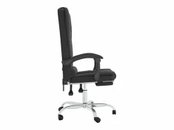 Clicnbuy Silla de oficina reclinable masaje cuero sintético