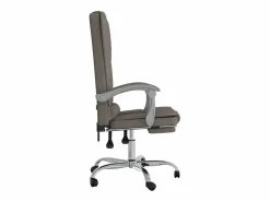Online Clicnbuy Silla de oficina reclinable con masaje tela gris taupé Topo