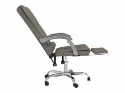 Online Clicnbuy Silla de oficina reclinable con masaje tela gris taupé Topo