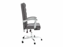 Clicnbuy Silla de oficina reclinable cuero sintético