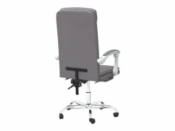 Clicnbuy Silla de oficina reclinable cuero sintético