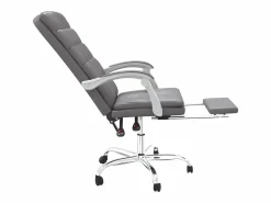 Clicnbuy Silla de oficina reclinable cuero sintético