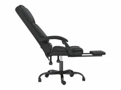 Sale Clicnbuy Silla de oficina reclinable masaje cuero sintético Negro