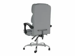 Clicnbuy Silla de oficina reclinable de tela claro
