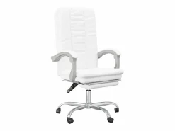 Clicnbuy Silla de oficina reclinable cuero sintético
