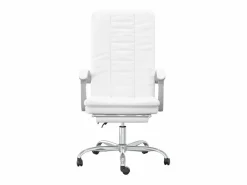 Clicnbuy Silla de oficina reclinable cuero sintético