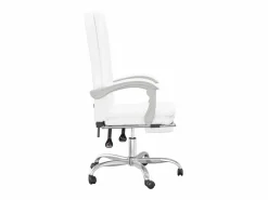 Clicnbuy Silla de oficina reclinable cuero sintético