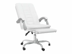 Clicnbuy Silla de oficina reclinable cuero sintético