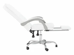 Clicnbuy Silla de oficina reclinable cuero sintético