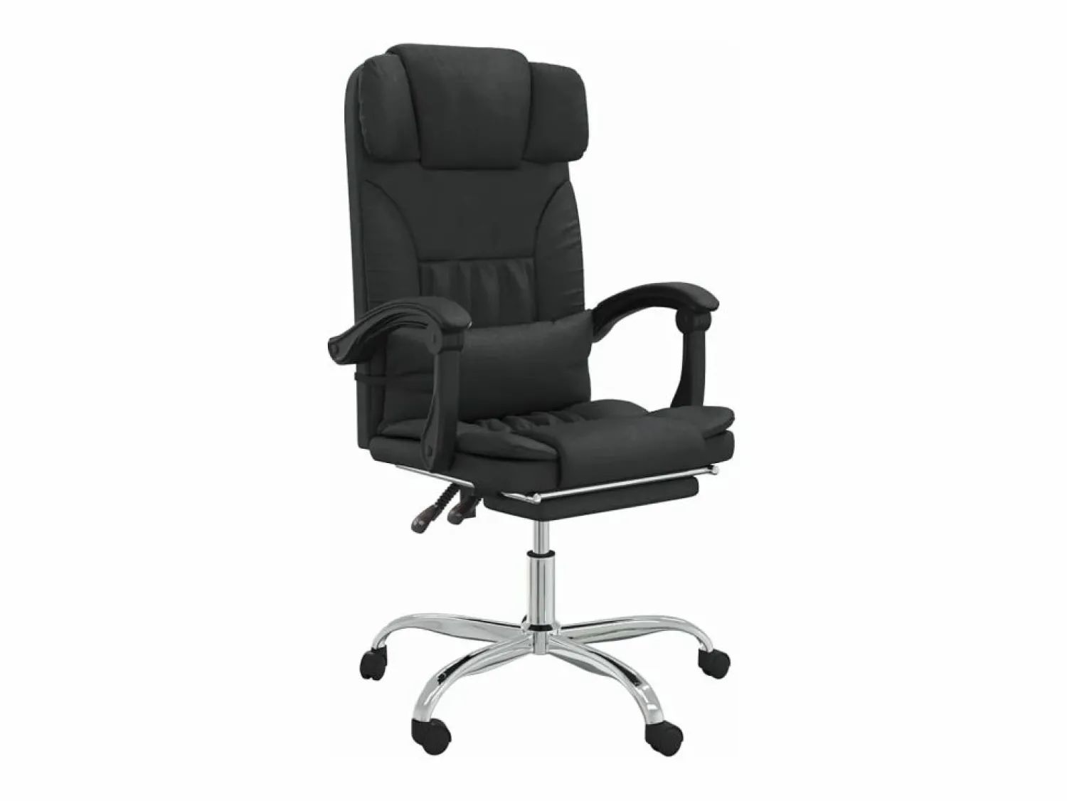 Clicnbuy Silla de oficina reclinable masaje cuero sintético