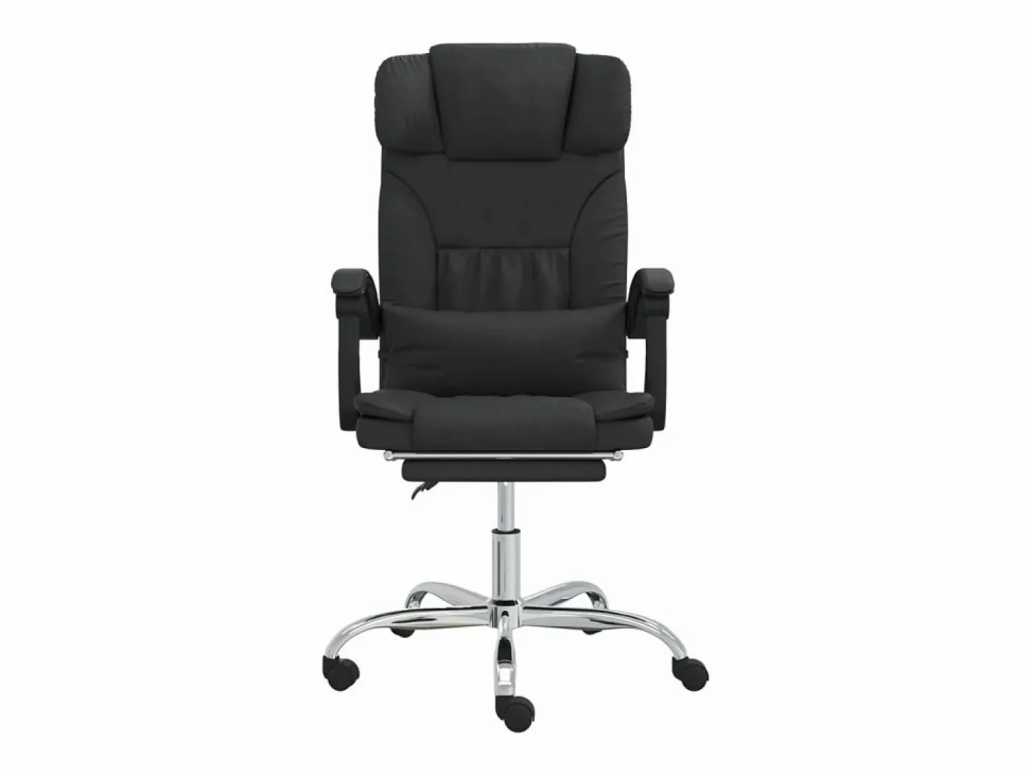 Clicnbuy Silla de oficina reclinable masaje cuero sintético