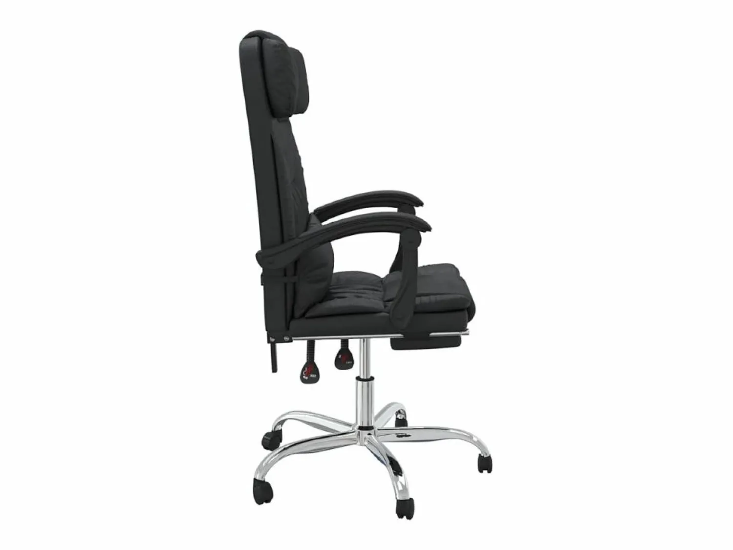 Clicnbuy Silla de oficina reclinable masaje cuero sintético
