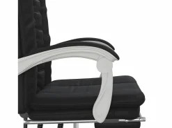 Clicnbuy Silla de oficina reclinable cuero sintético