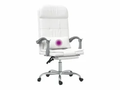 Sale Silla de oficina reclinable masaje cuero sintético Silla De Oficina
