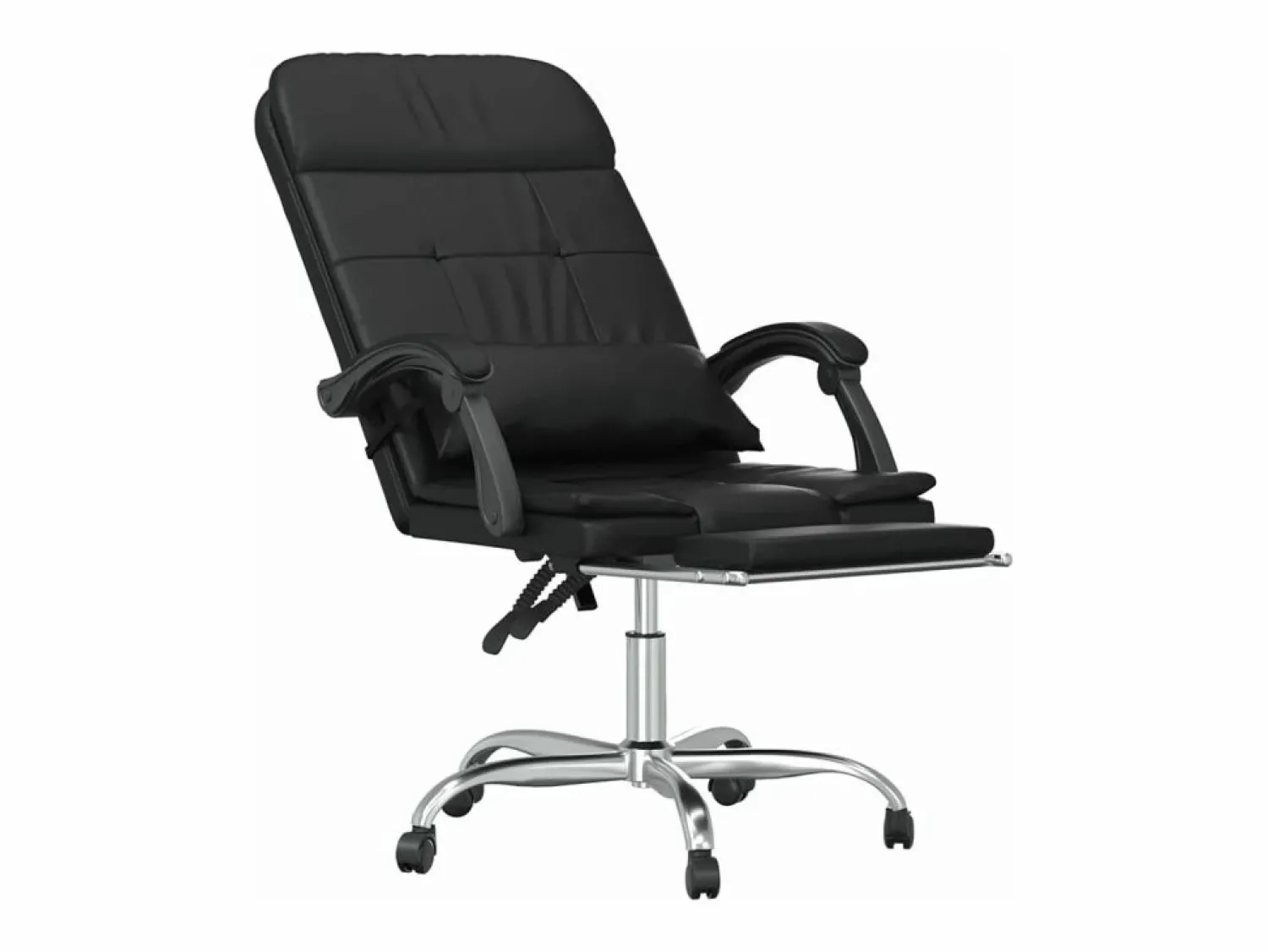 Sale Clicnbuy Silla de oficina reclinable masaje cuero sintético Negro
