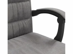 Discount Silla de oficina reclinable de tela gris taupé Silla De Oficina