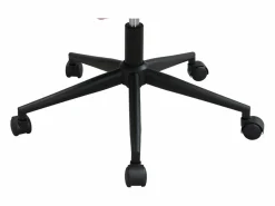 Vente-unique Silla de oficina terciopelo y negro altura regulable - PEGA de Pascal Morabito