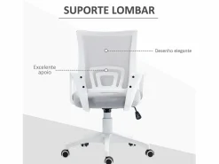 Sale Silla de oficina Waco basculante con reposabrazos + ruedas 89-109x57x55 cm Silla De Escritorio