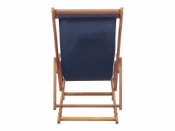 Sale Silla de playa plegable de tela y estructura de madera ES92977 Tumbona