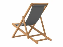 Sale Silla de playa plegable madera maciza de teca ES49485 Tumbona